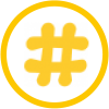 icon hashtag
